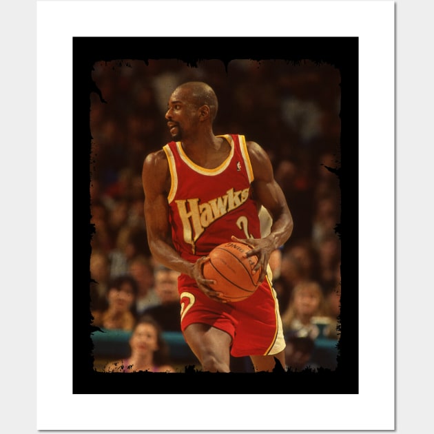 Stacey Augmon - Vintage Design Of Basketball Wall Art by JULIAN AKBAR PROJECT